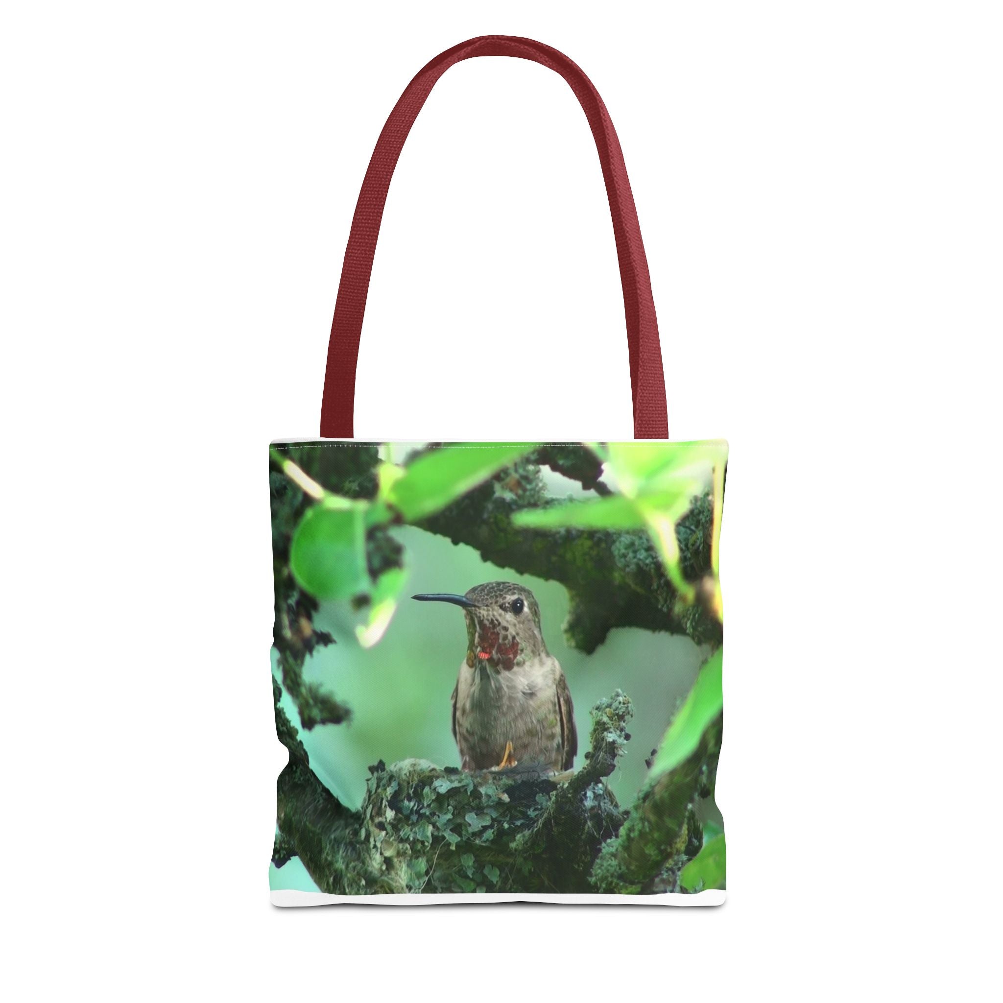 Hummingbird Nest Tote Bag – Floral Nature Print AOP Tote