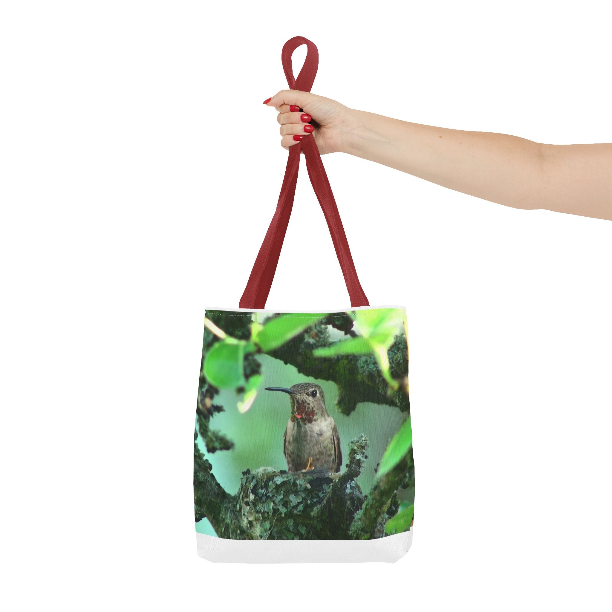 Hummingbird Nest Tote Bag – Floral Nature Print AOP Tote