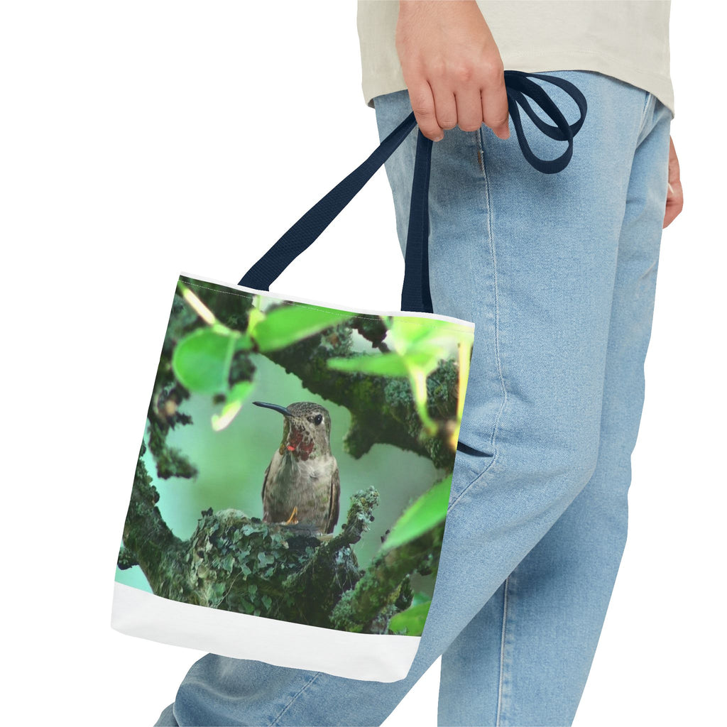 Hummingbird Nest Tote Bag – Floral Nature Print AOP Tote