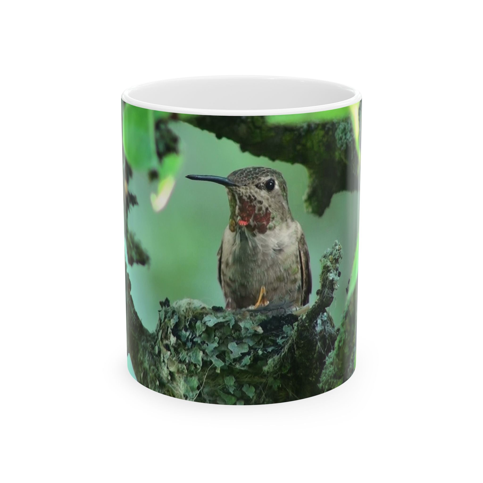 Hummingbird Photo Ceramic Mug – Nature Wildlife Coffee Cup (11oz & 15oz)