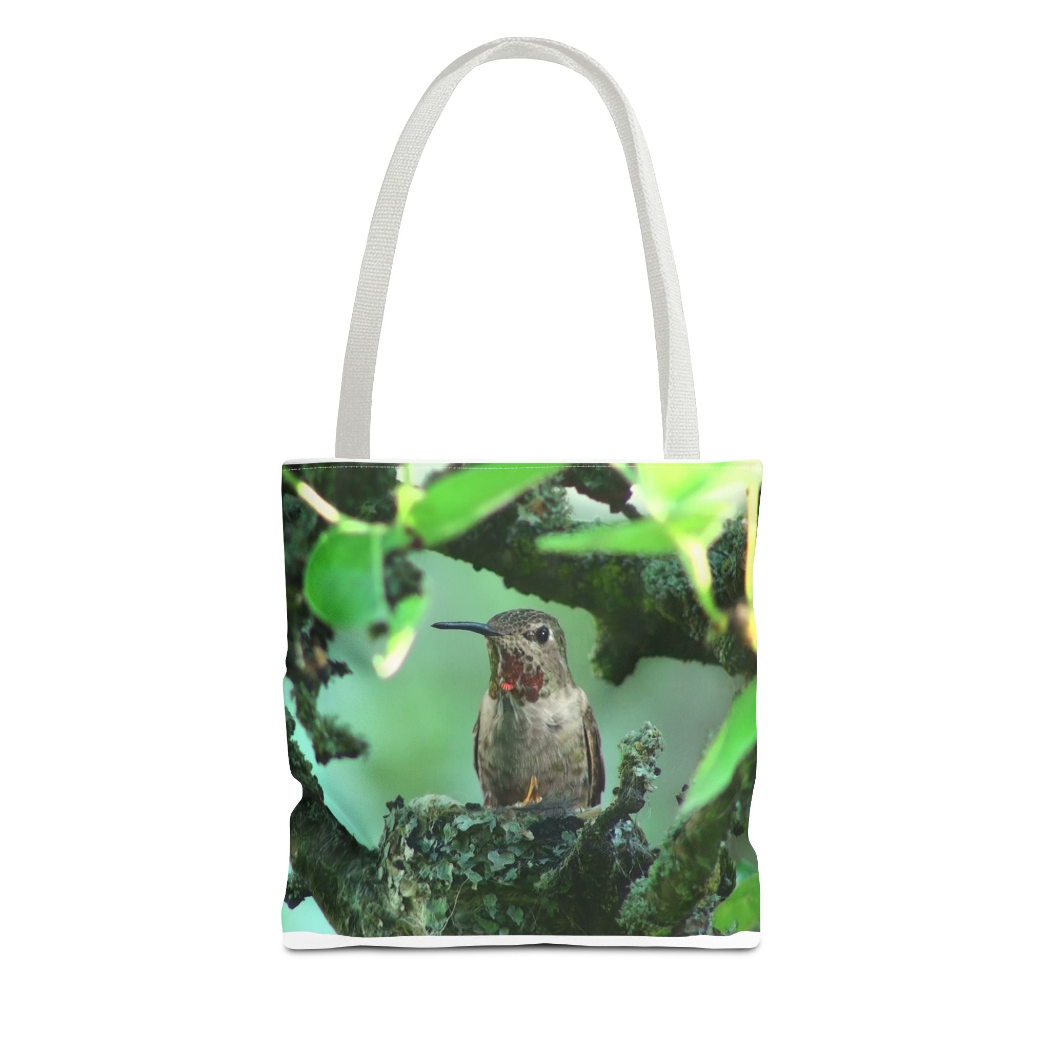Hummingbird Nest Tote Bag – Floral Nature Print AOP Tote