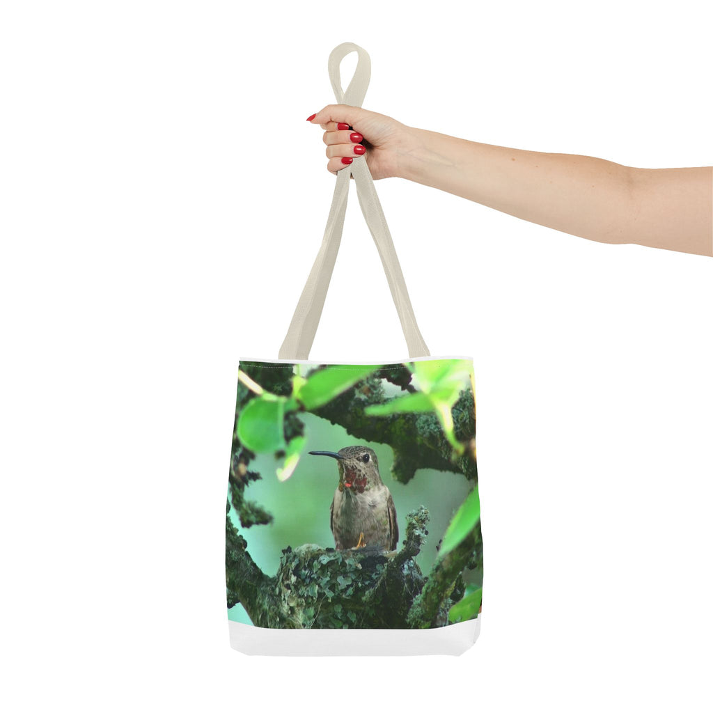 Hummingbird Nest Tote Bag – Floral Nature Print AOP Tote