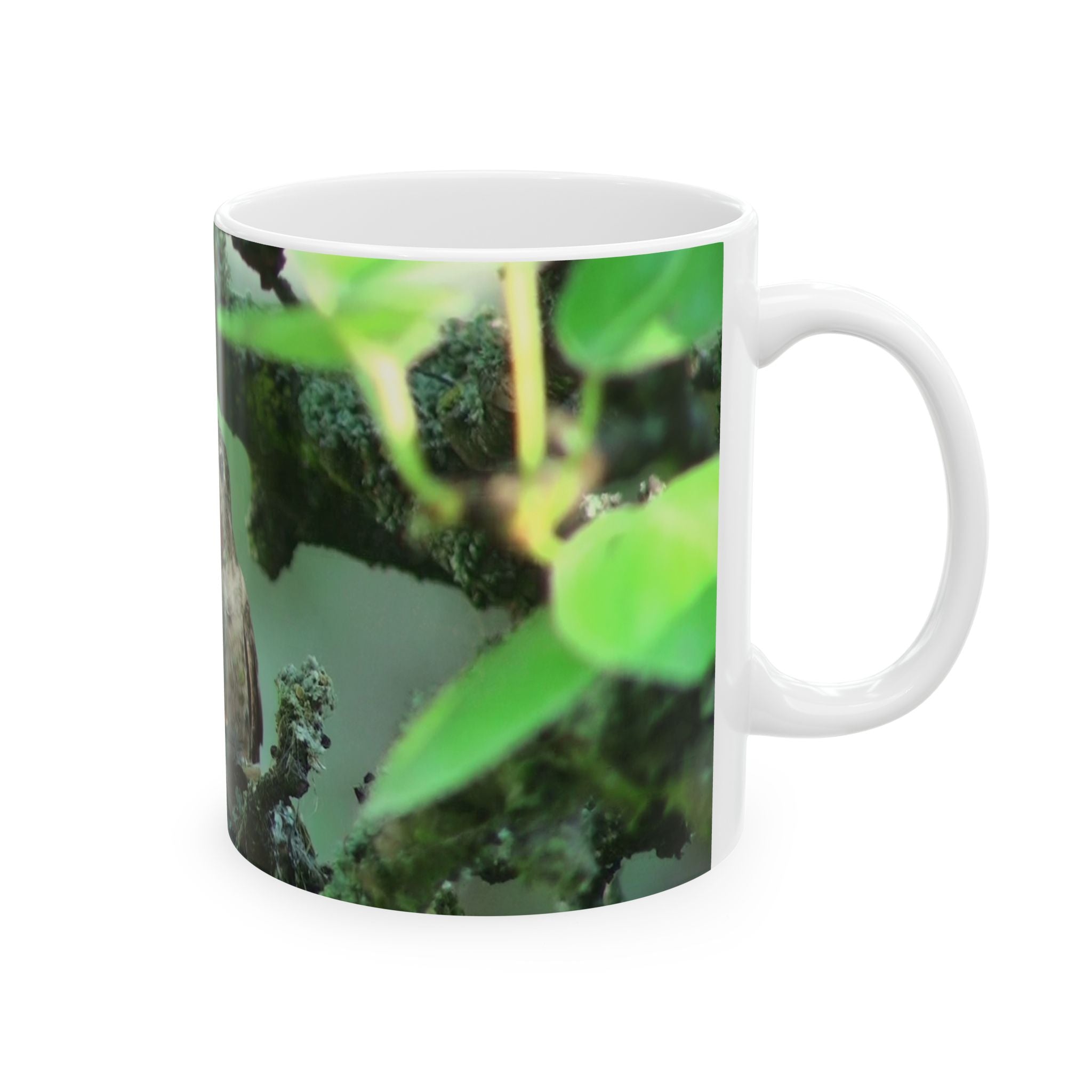 Hummingbird Photo Ceramic Mug — Nature Bird Coffee Cup (11oz & 15oz)