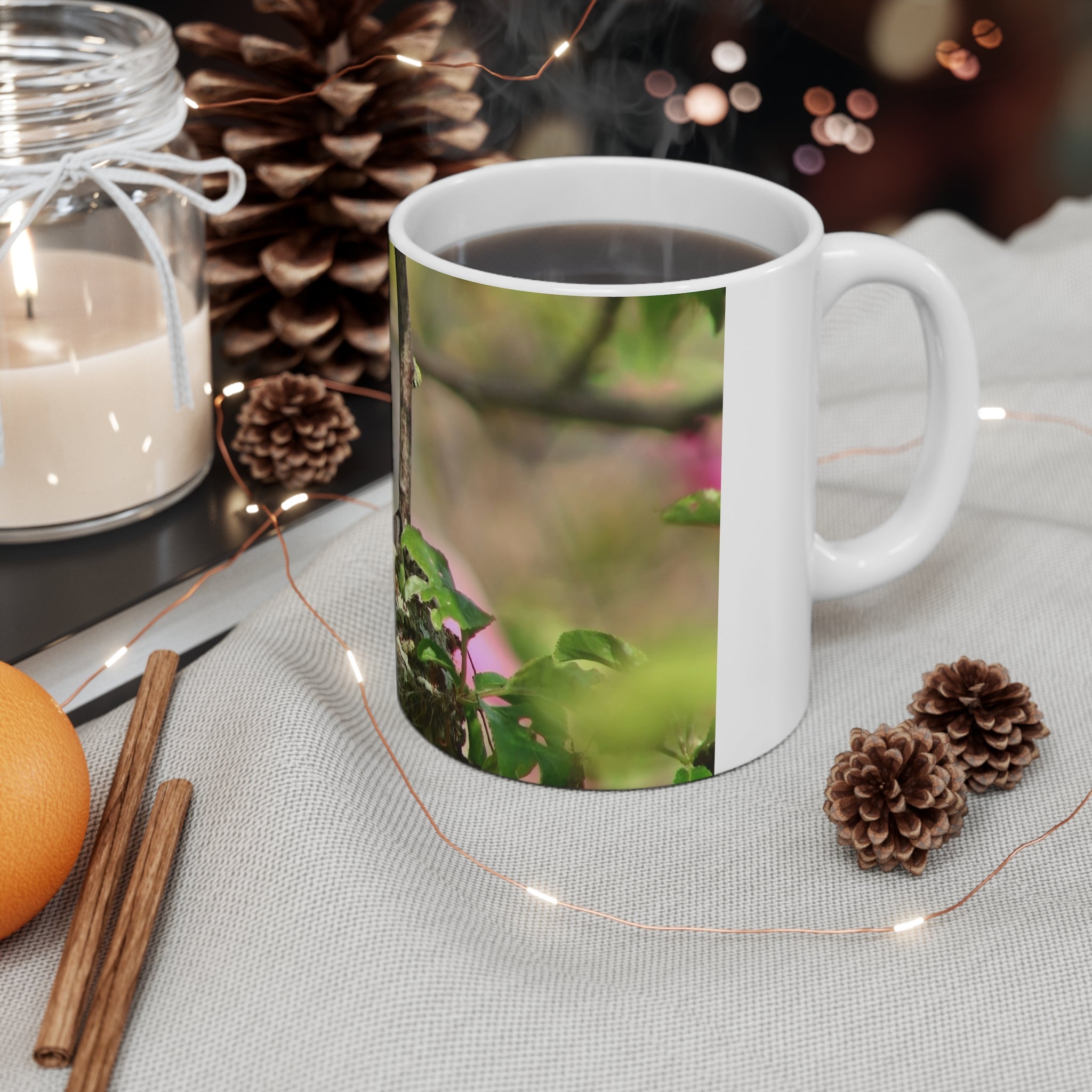 Coffee Mugs - Sweetiebird Anna's Hummingbird Nest Feeding Design