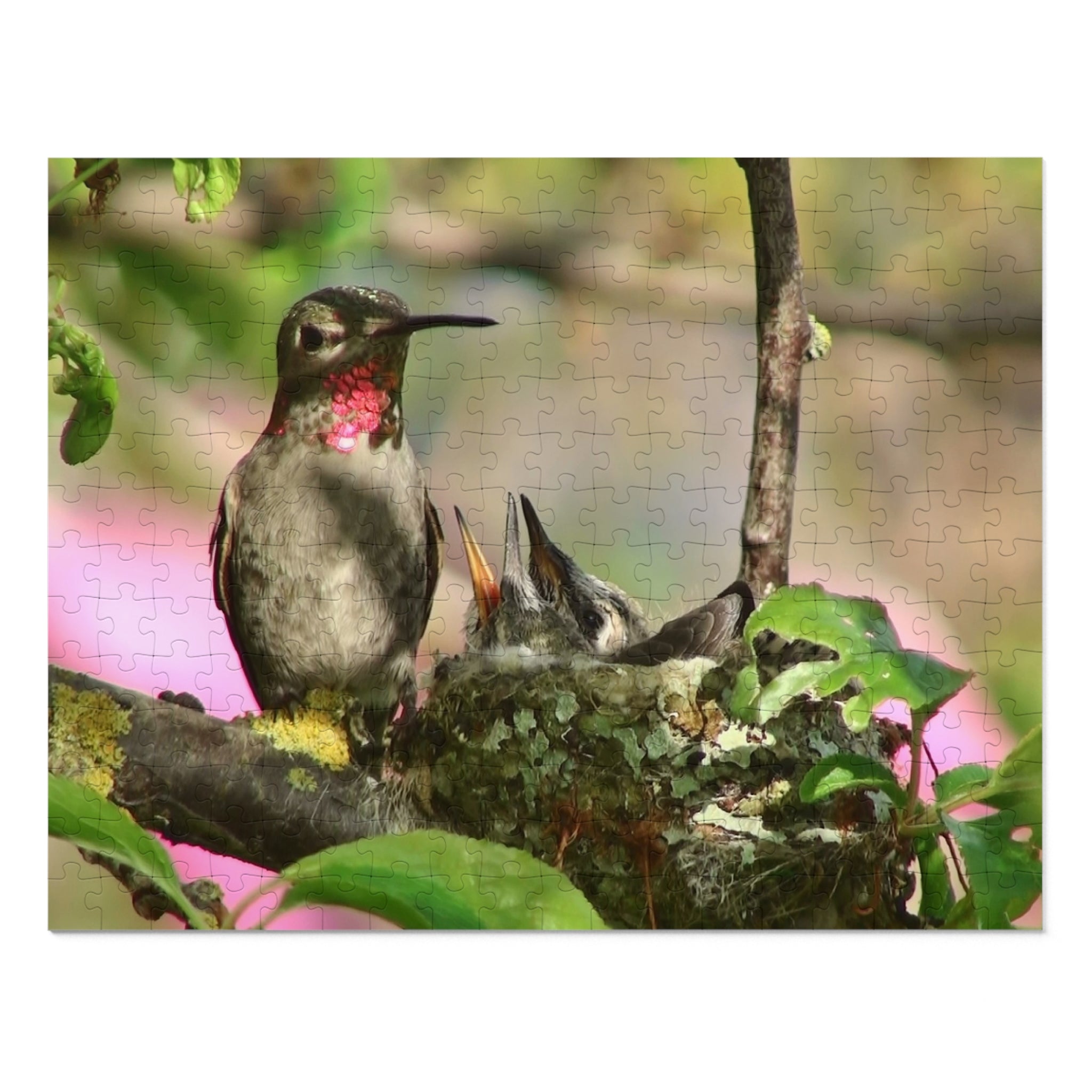 Nature-Inspired Jigsaw Puzzle with Tin, Relaxing Gift for Nature Lovers, Bird Enthusiast Puzzle, Family Game Night, Eco-Friendly Fun