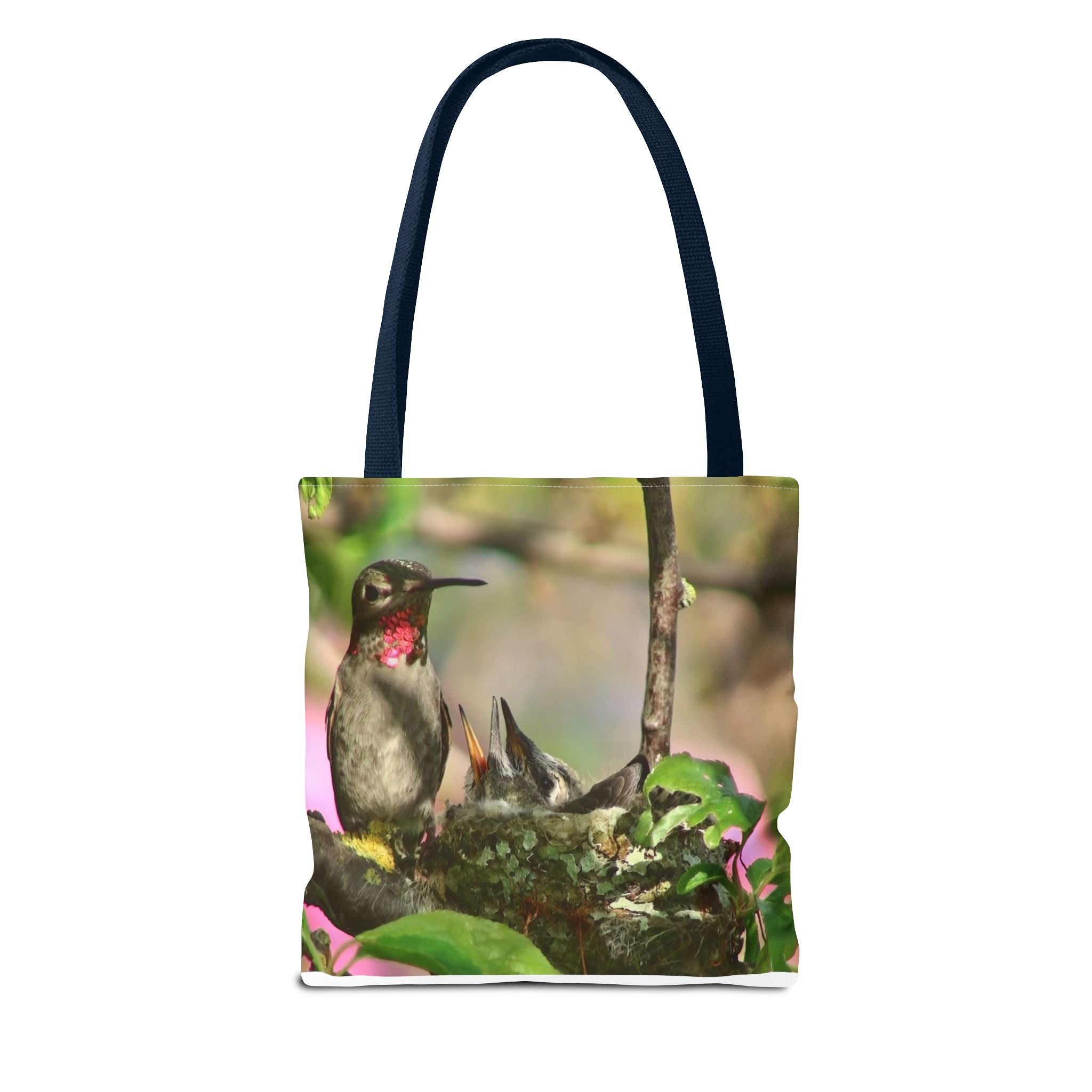 Hummingbird Nest Tote Bag – Floral Nature Print AOP Tote