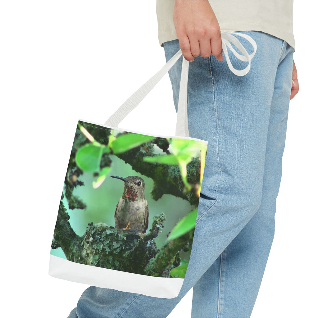 Hummingbird Nest Tote Bag – Floral Nature Print AOP Tote
