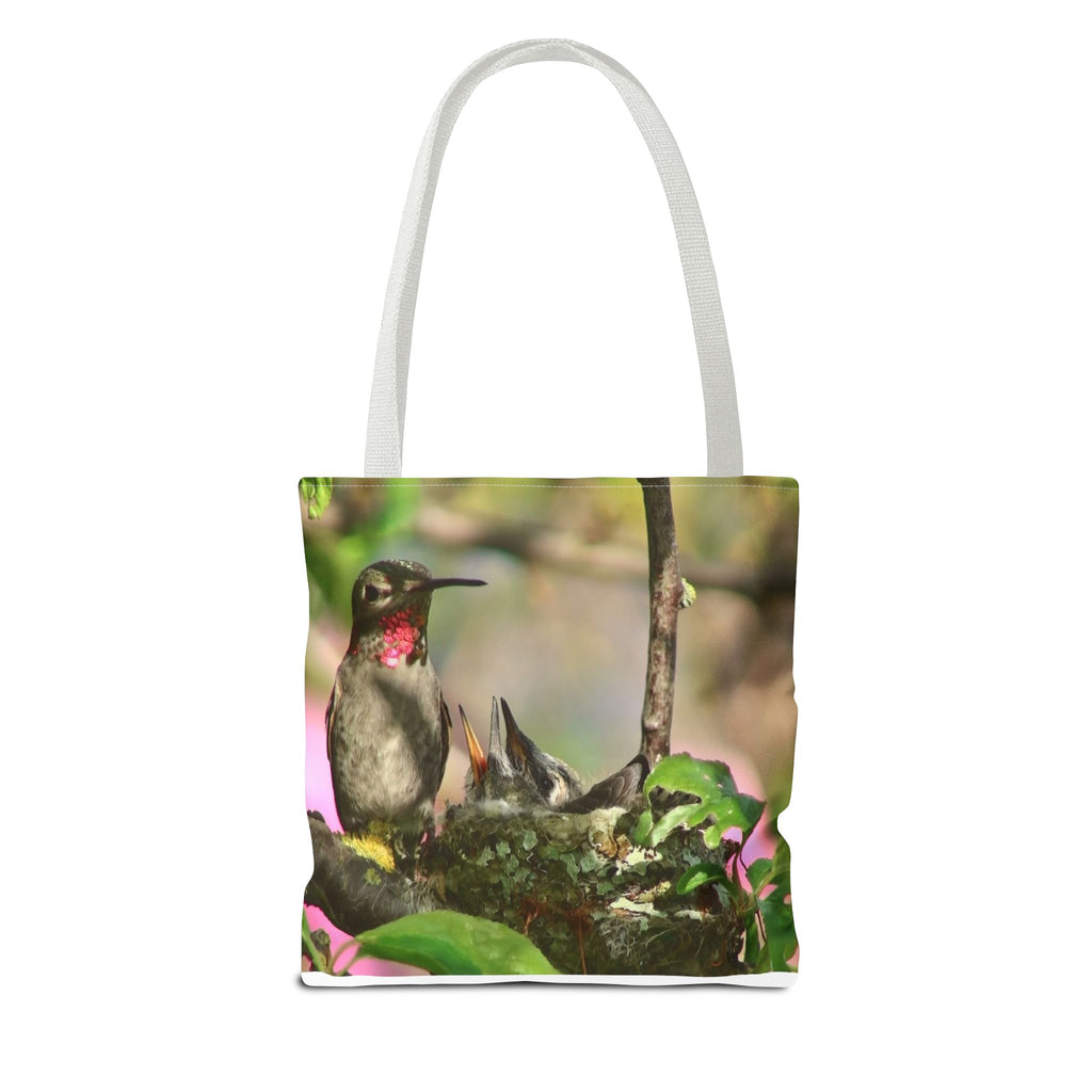 Hummingbird Nest Tote Bag – Floral Nature Print AOP Tote