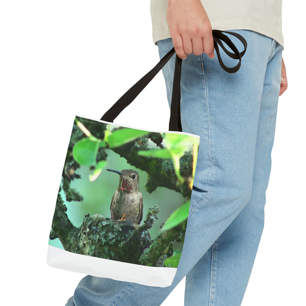 Hummingbird Nest Tote Bag – Floral Nature Print AOP Tote