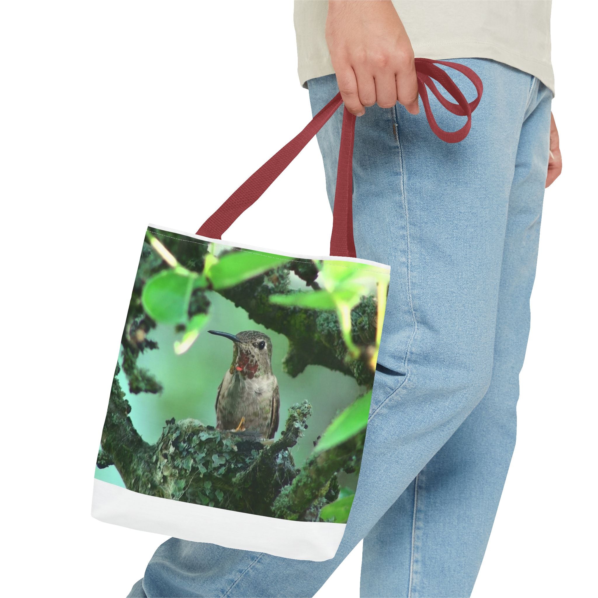 Hummingbird Nest Tote Bag – Floral Nature Print AOP Tote